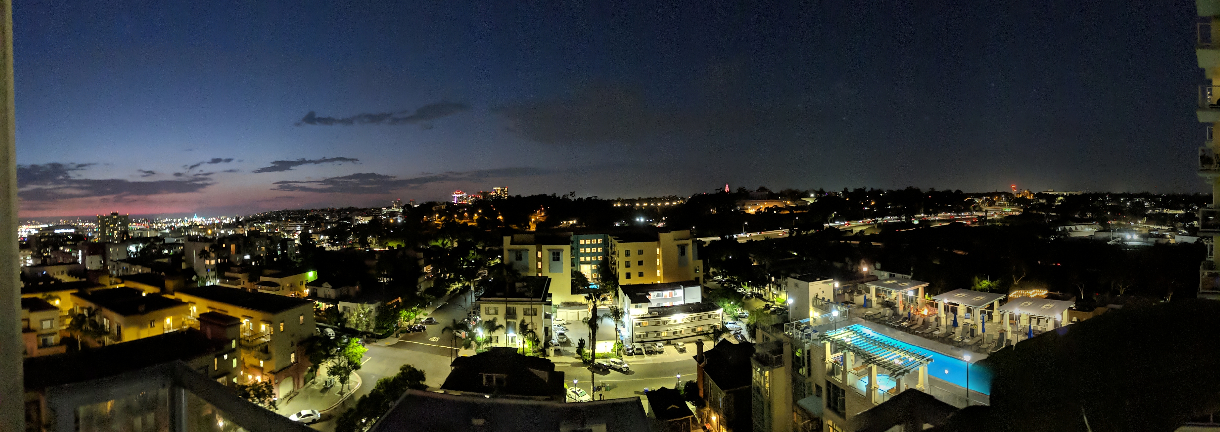 panoramic of view from san diego